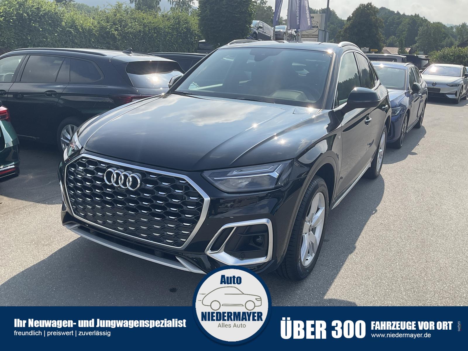Audi Q5 Sportback 55 TFSIe quattro S-LINE, AHK, 19-Zoll, Teilleder