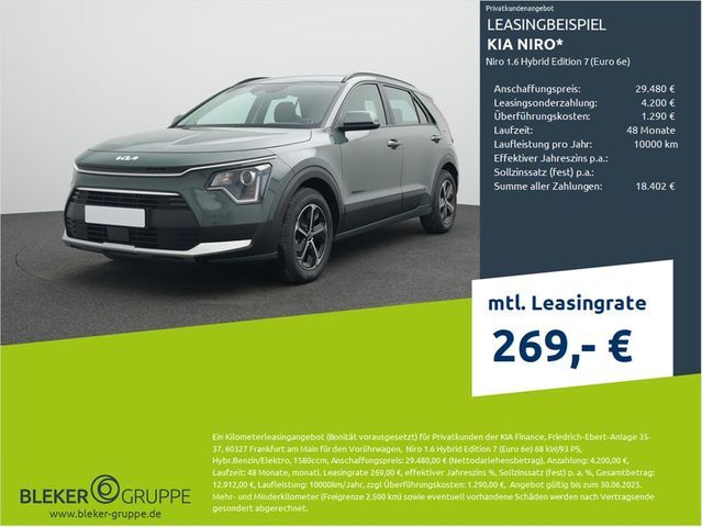 Kia Niro 1.6 Hybrid Edition 7 (Euro 6e)