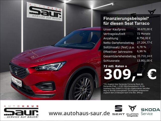 Seat Tarraco FR 1.5 TSI DSG LED KLIMA NAVI KAMERA SHZ
