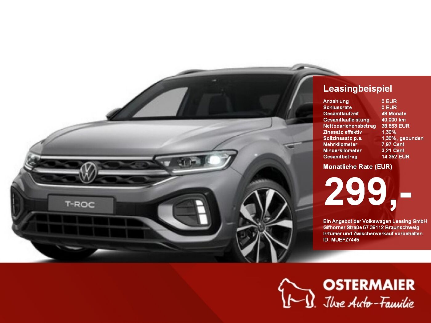 VW T-Roc R-Line 1.5TSI 150PS DSG AHK,19ALU,KAMERA,N