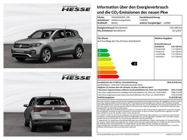 VW T-Cross Life 1.0 l TSI OPF 70 kW (95 PS) 5-Gang