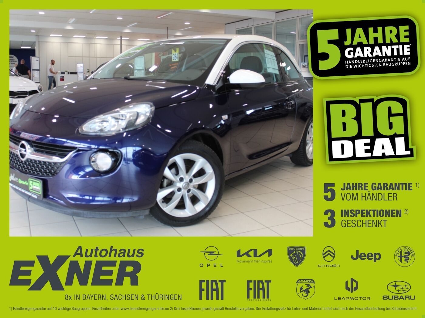 Opel Adam 1,2 JAM Alu, PDC, Sitzheiz, Teilleder