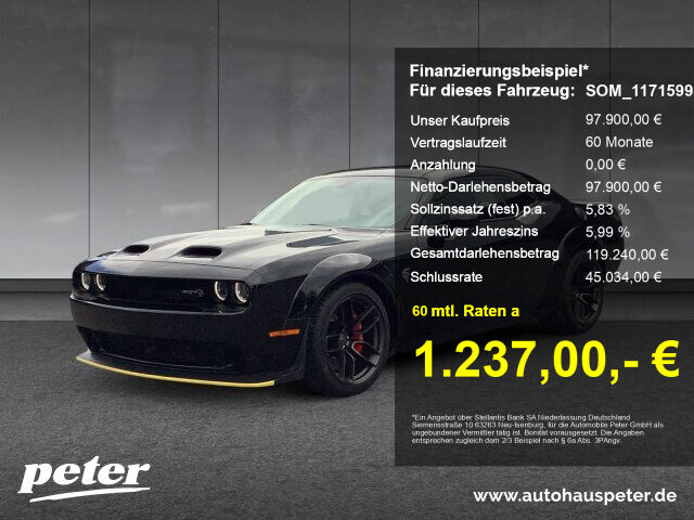 DODGE Challenger Hellcat Widebody 6.2L Hemi