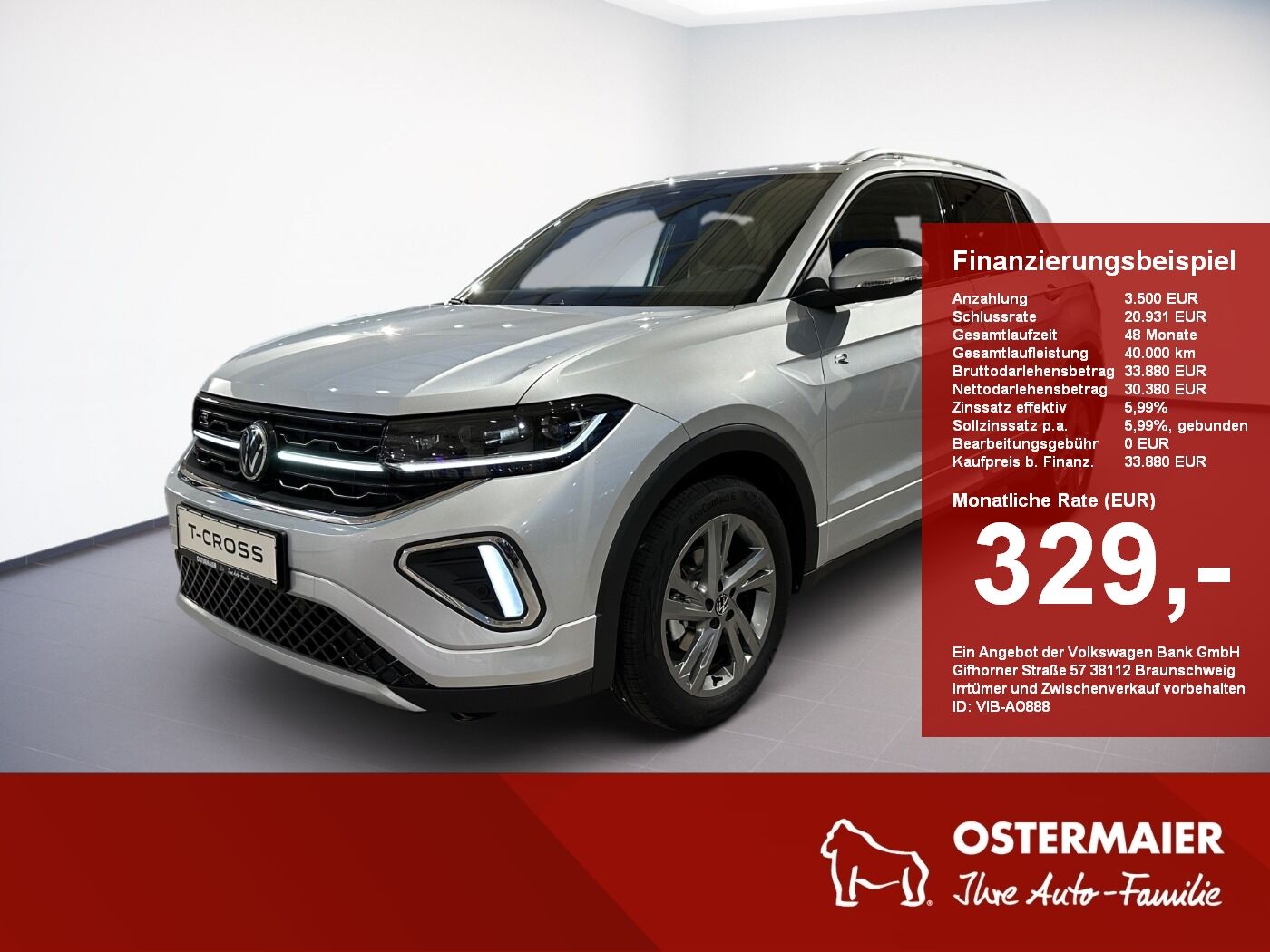 VW T-Cross R-Line 1.5 TSI 150PS AHK.LED-MATRIX.KAME