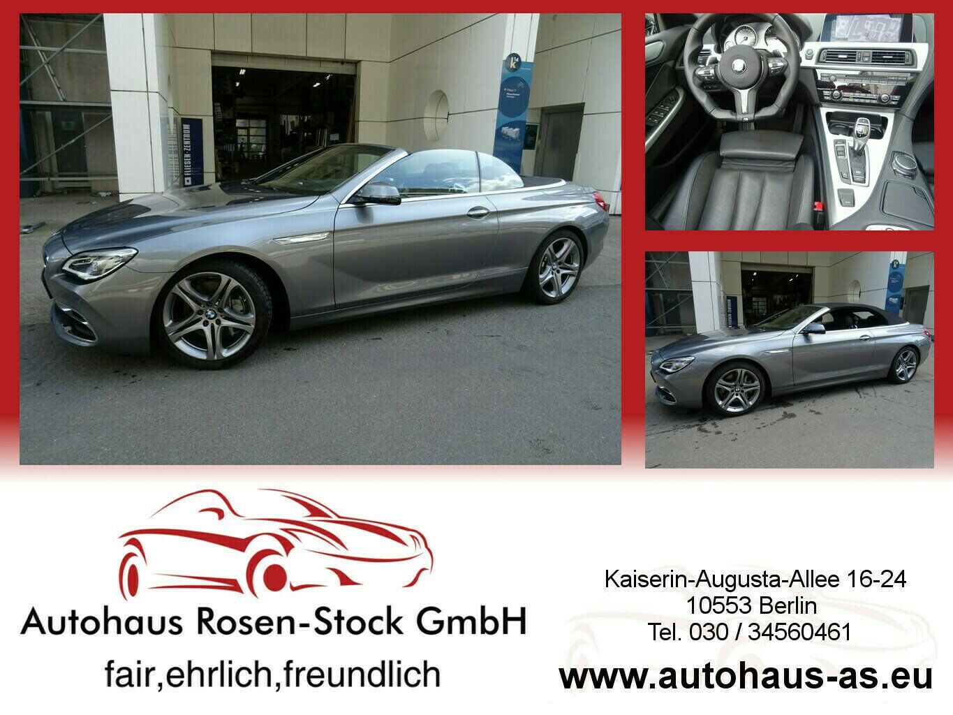 BMW 640d Cabrio SAG,Leder,Kamera,ACC