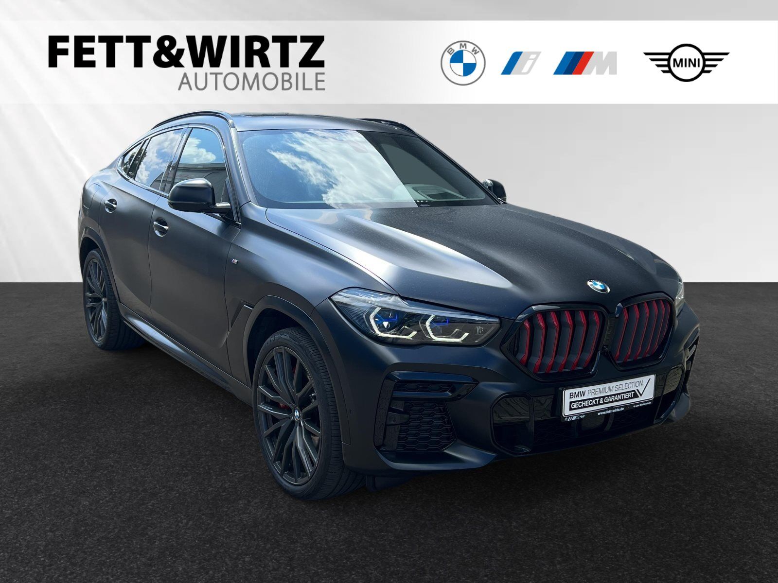 BMW X6 xDrive40d FrozenBlack|BlackVermilion 1/350