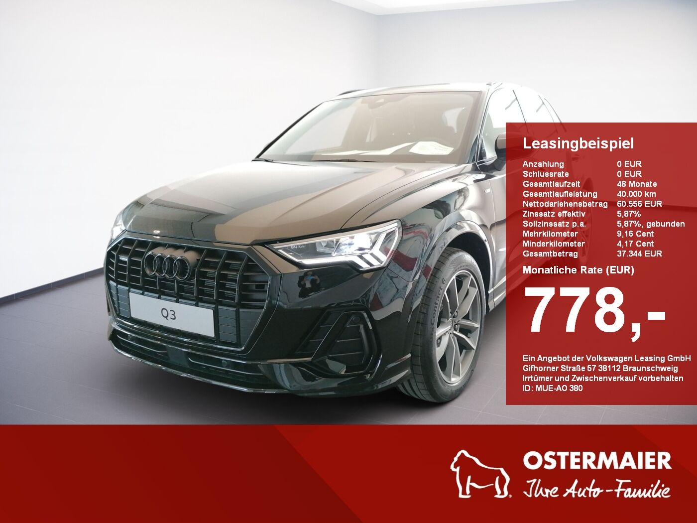 Audi Q3 S line 40TDI 193PS quattro S tronic AHK.NAVI.
