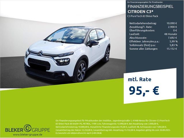 Citroen C3 PureTech 83 Shine Pack