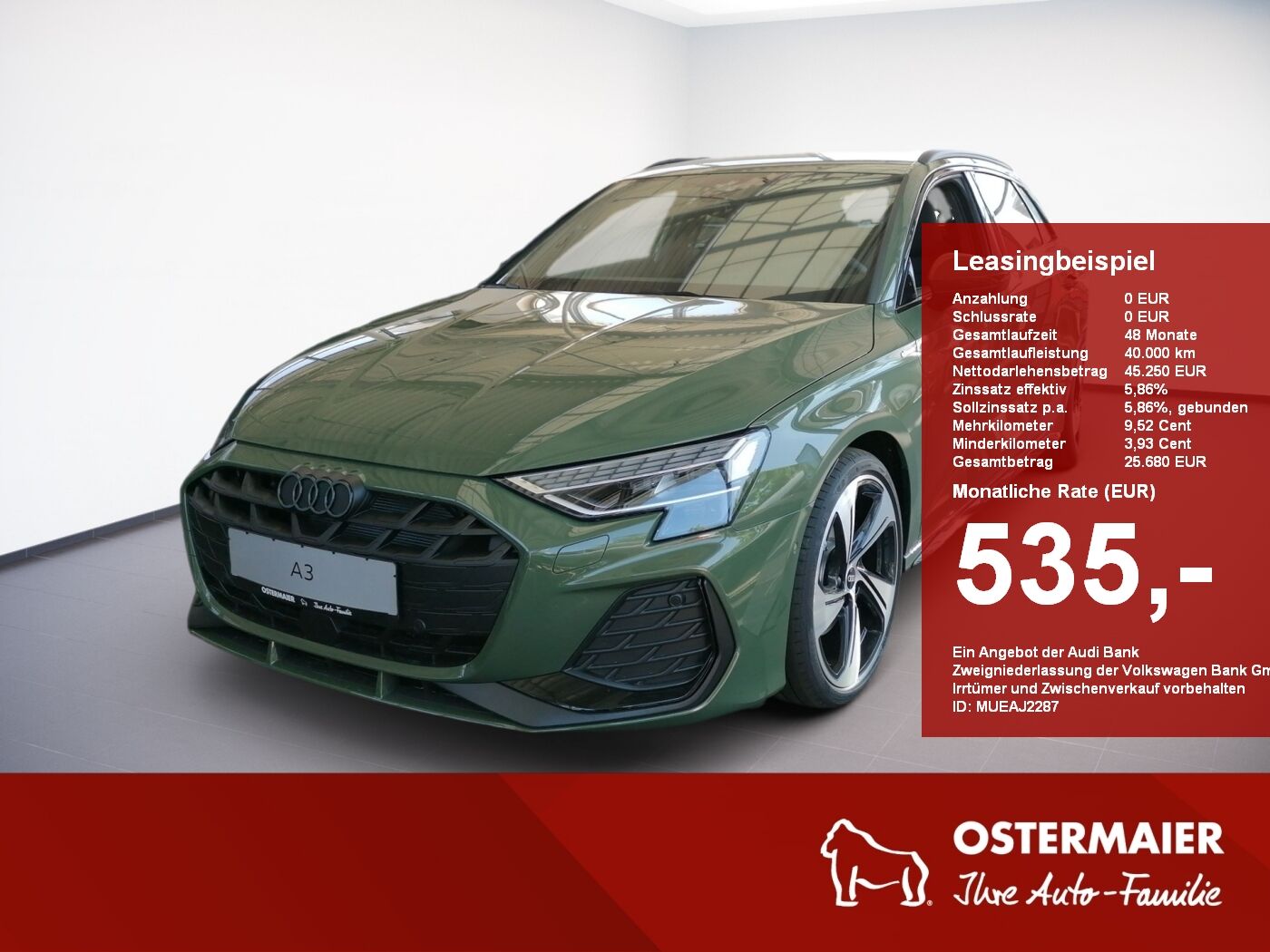 Audi A3 Sportback S-Line 35TFSI 150PS S-Tronic MATRIX