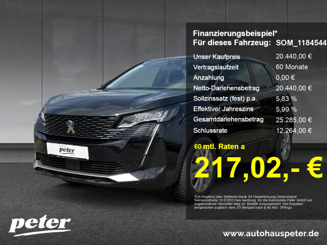 PEUGEOT 3008 Active Pack 130 EAT8 Navi+EcoLED+Kamera+SH