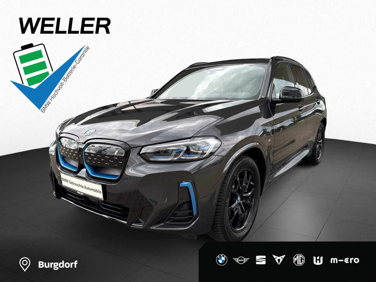 BMW iX3 M-Sport Laser 360 DA+ AHK HUD Pano H/K Gestik