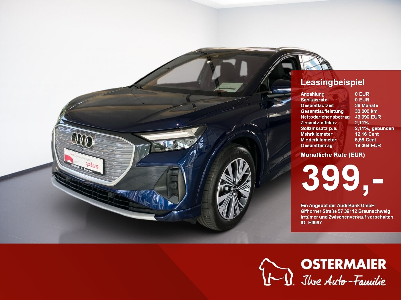 Audi Q4 e-tron ADVANCED 45 286PS ACC.5J-G.KAMERA.NAVI