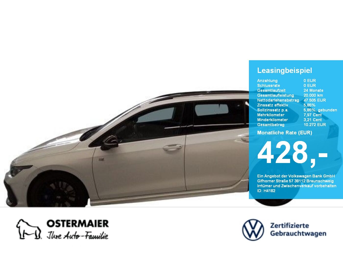 VW Golf VIII Variant R BLACK STYLE 2.0TSI 333PS DSG