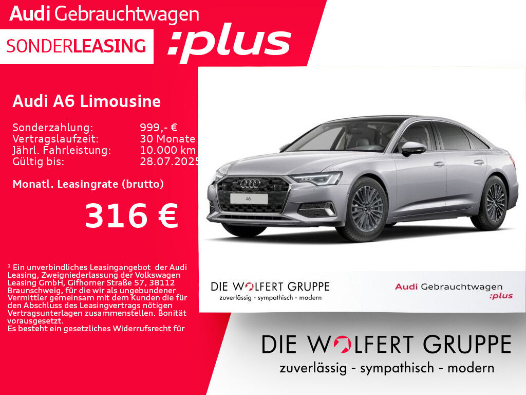 Audi A6 Limousine 40 TDI quattro S tronic PANO+AHK