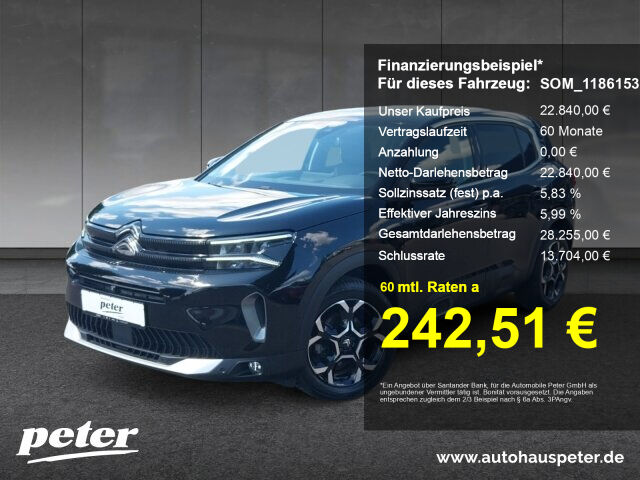 CITROEN C5 Aircross Max PT 130 EAT8 +NAV+LED+Kamera+