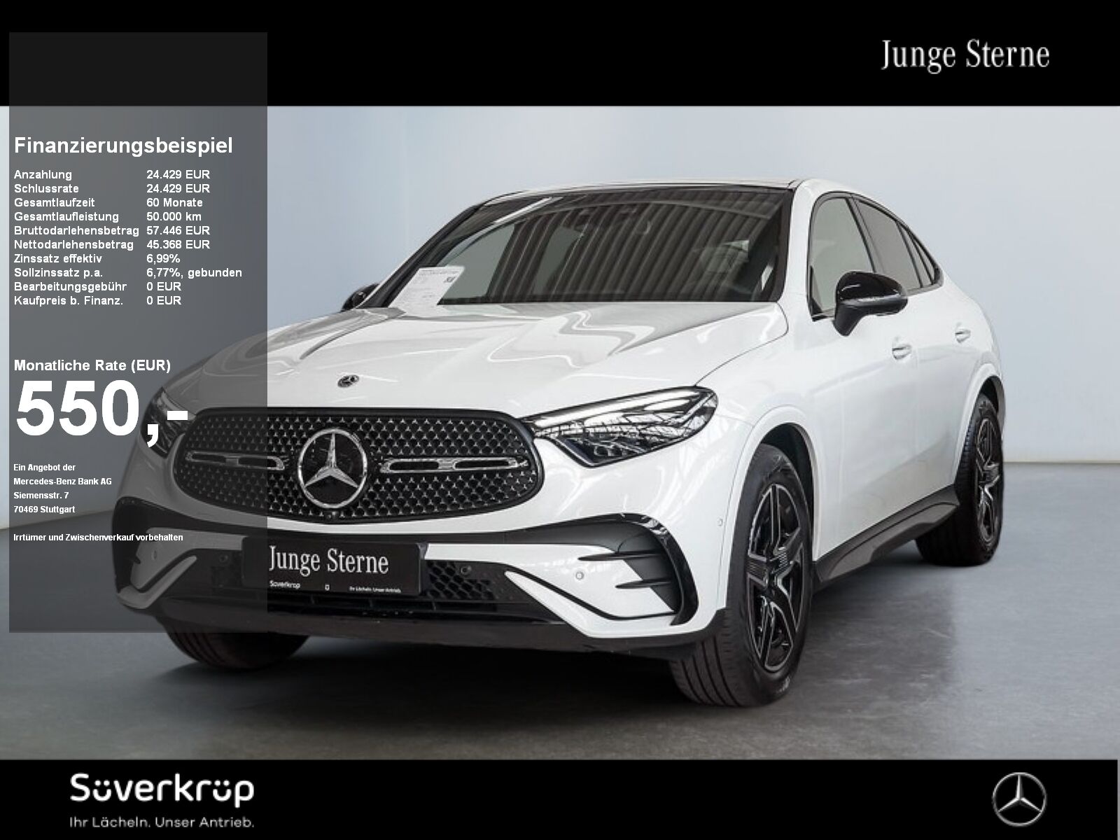 Mercedes-Benz GLC 220 d 4M Coupé , BURM AMG NIGHT DISTR SPUR