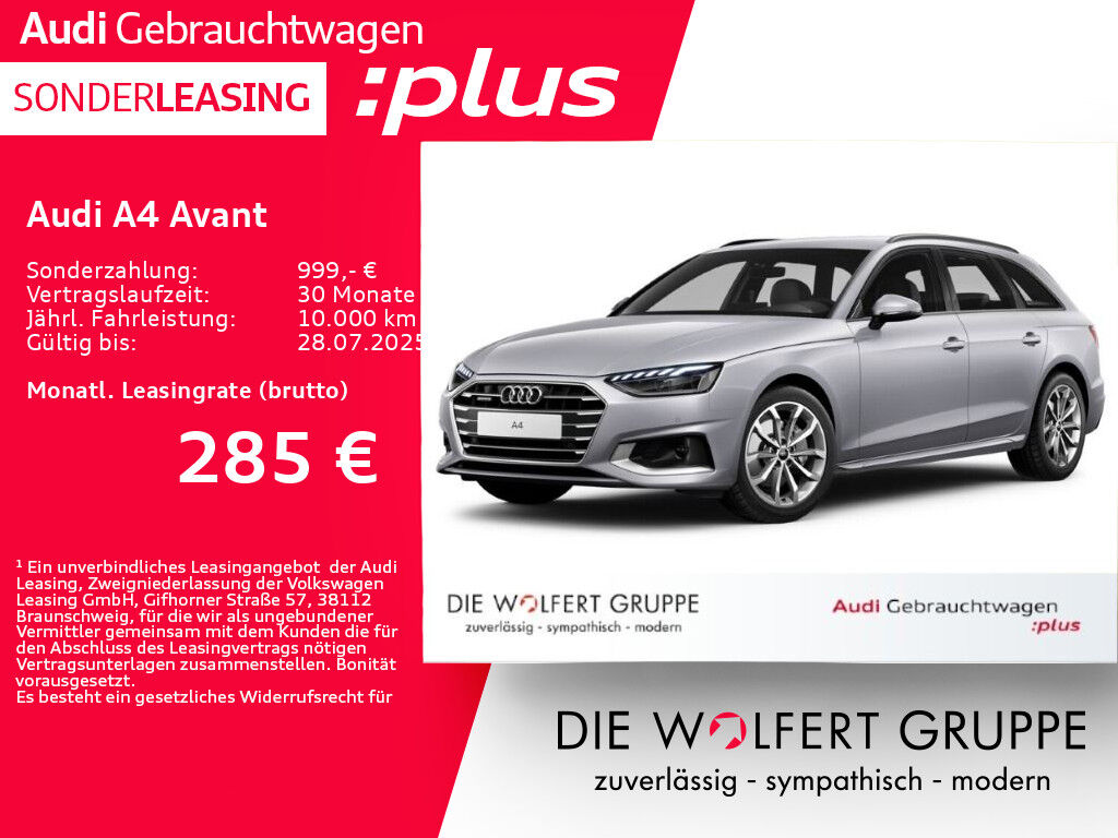 Audi A4 Avant advanced 40 TFSI quattro S tronic AHK