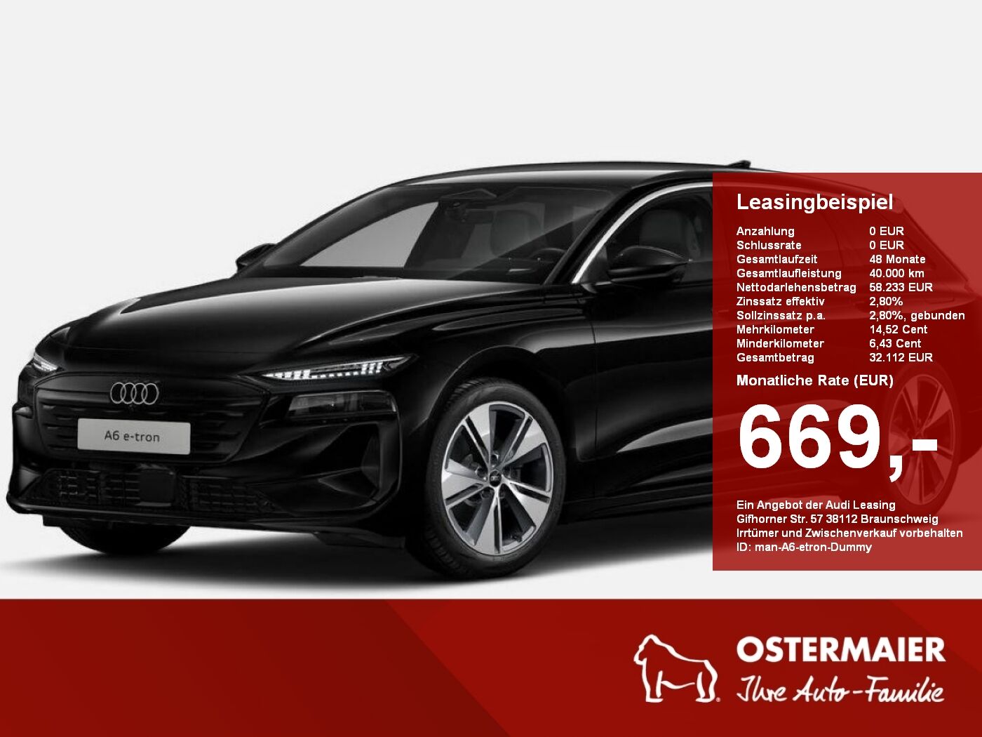 Audi A6 Avant e-tron NAV.LED.20ALU.AHK 0,25% Regelung