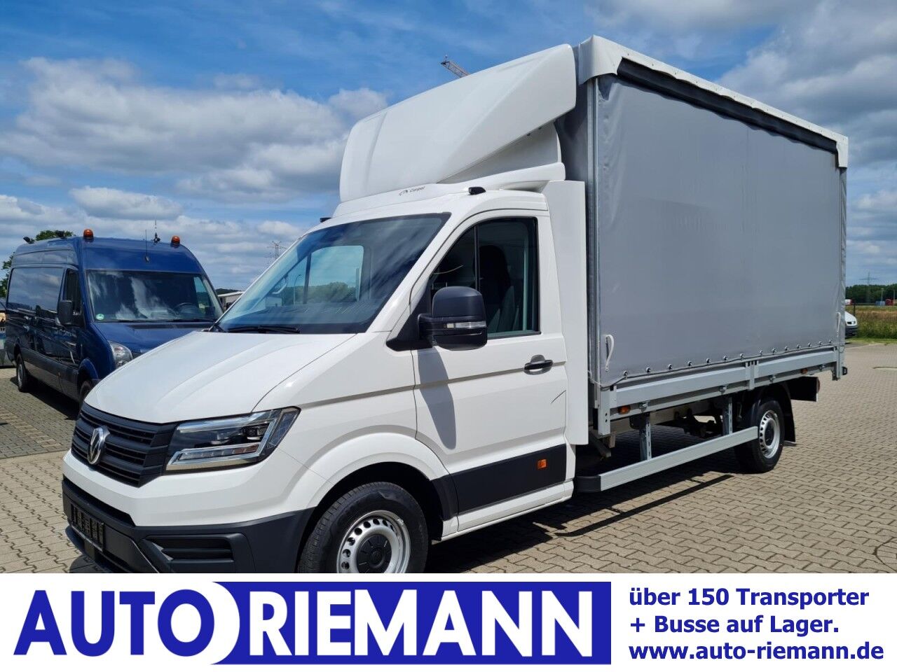 VW Crafter 35 TDI Pritsche Schiebe Plane LED TEMPOM