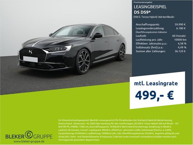 DS Automobiles DS9 E-Tense Hybrid 360 4x4 Rivoli+