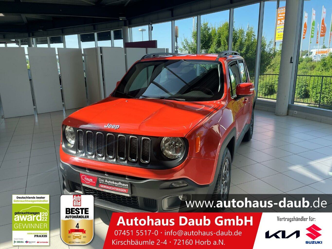 JEEP Renegade 1.6 E-torQ Longitude FWD+AHK+Klima+Alu+