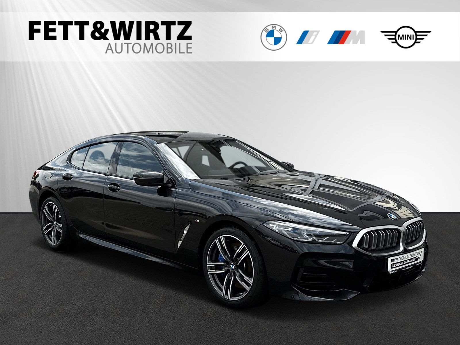 BMW 840i Gran Coupé Lr. 645,- br. o.Anz. 36Mon/10`Km p.A.