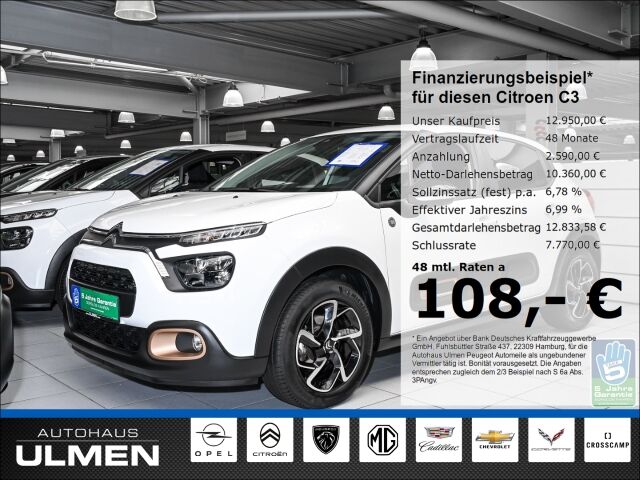 Citroen C3 1.2 PureTech 82 83 EU6d PT83 S&S C-Series Blu