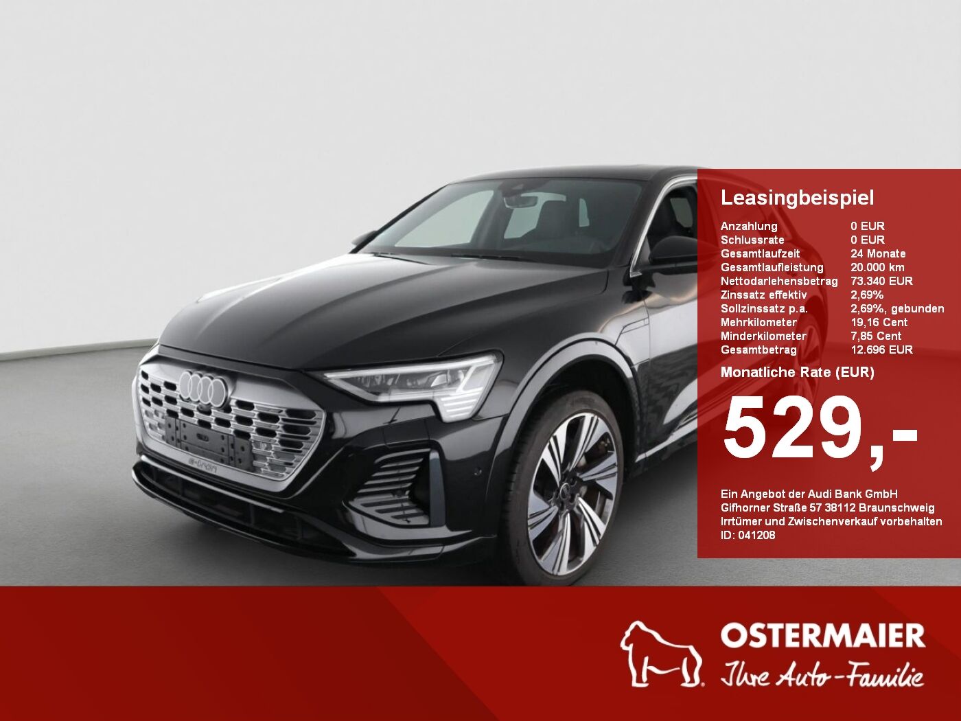 Audi Q8 e-tron S-LINE 55 NP:126tEUR! PANO.B&O.LM22.MA