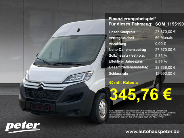 CITROEN Jumper L3H2 3,5t +Kamera+Allwetter+Klima+EPH+DAB