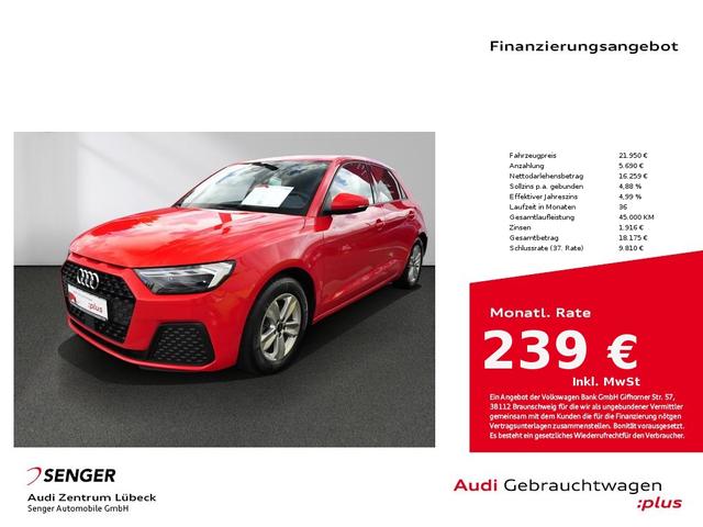 Audi A1 Sportback 30 TFSI S line LED digital Cockpit