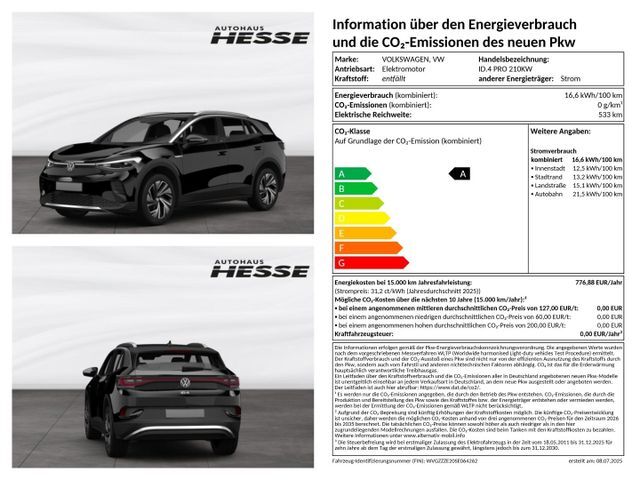 VW ID.4 Pro 210 kW (286 PS) 77 kWh 1-Gang-Automatik