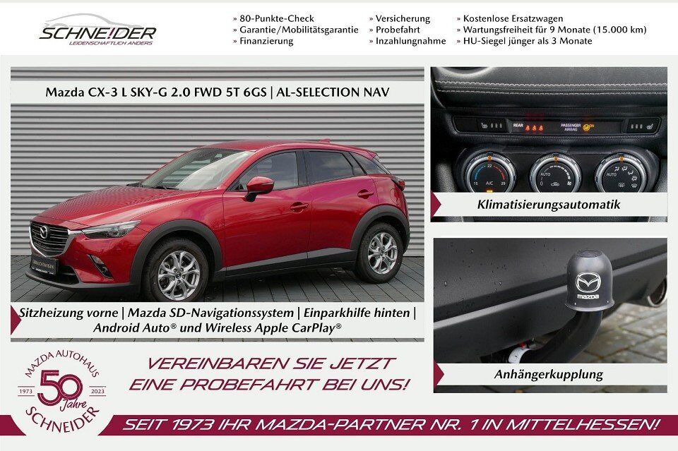 Mazda CX-3 SKYACTIV-G 121 SELECTION NAV AHK M+S