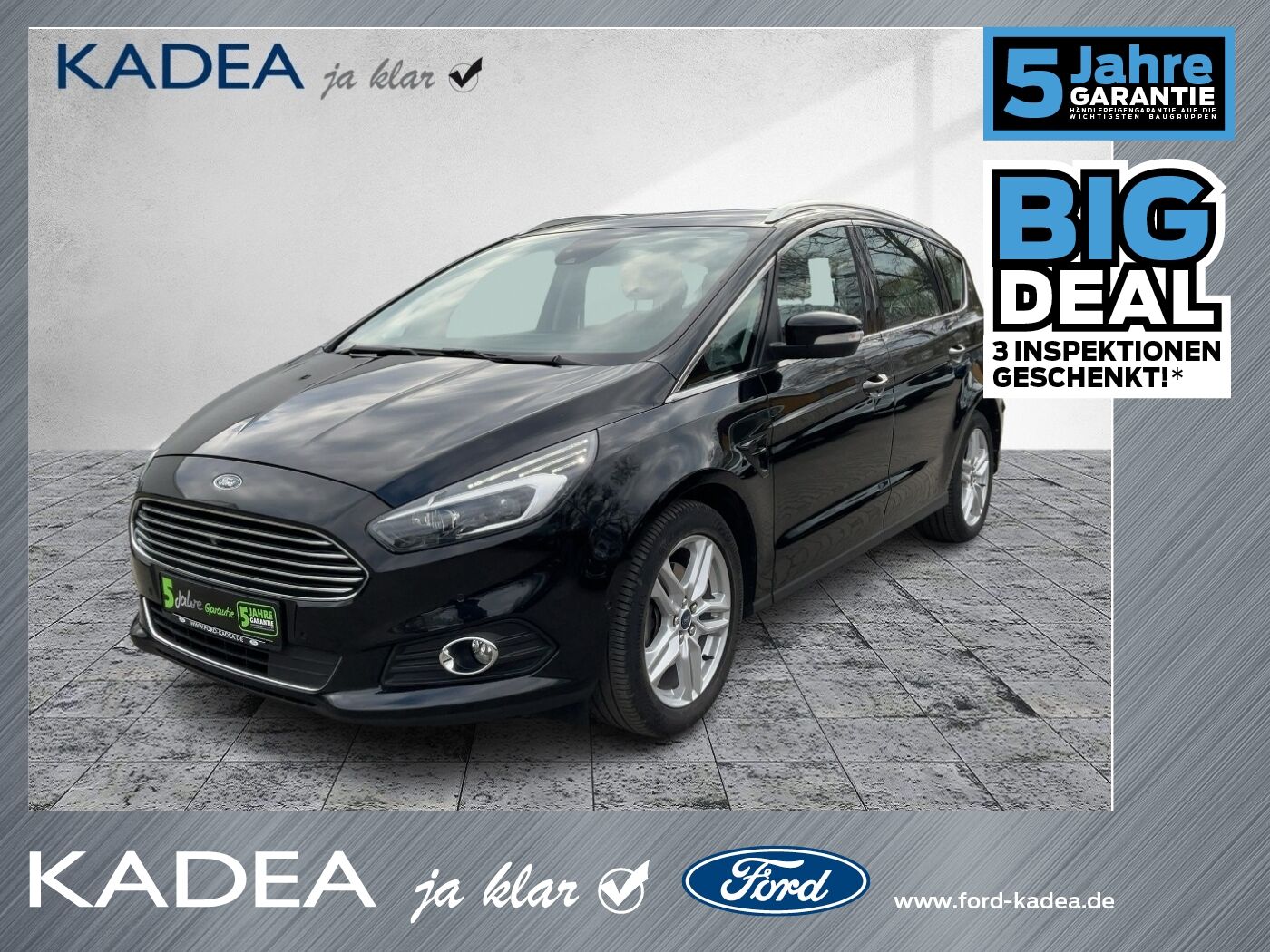 Ford S-MAX Bi-Turbo Titanium LED*LEDER* AHK*2xKAMERA