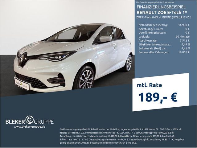 Renault ZOE E-Tech 1 00% el. INTENS (MY21) R135 Z.E. 50