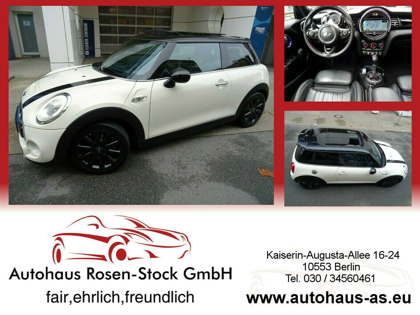 Mini Cooper S SAG,Leder,ACC,Panor,LED