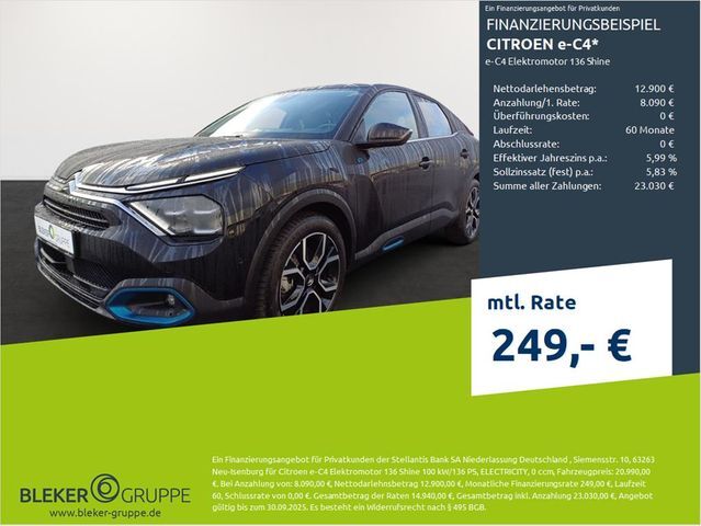 Citroen e-C4 Elektromotor 136 Shine
