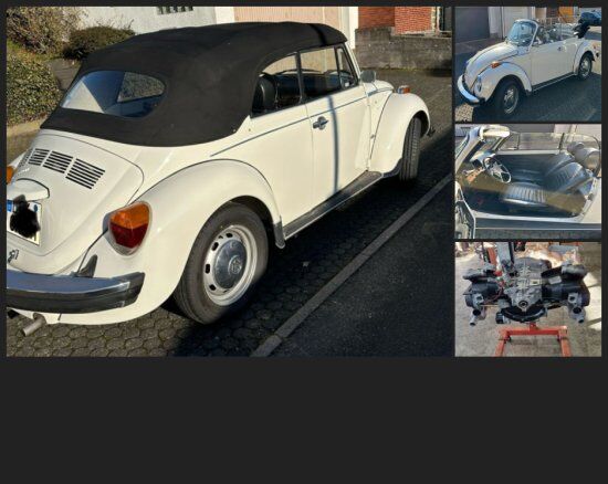 VW Käfer Cabrio 69 PS Motor wie neu! Top Zustand H-