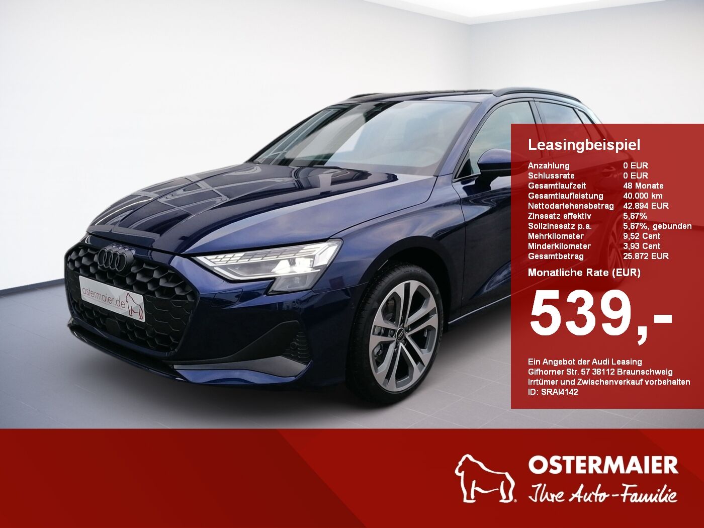 Audi A3 Sportback advanced 35 TDI S tronic 18ALU.AHK.