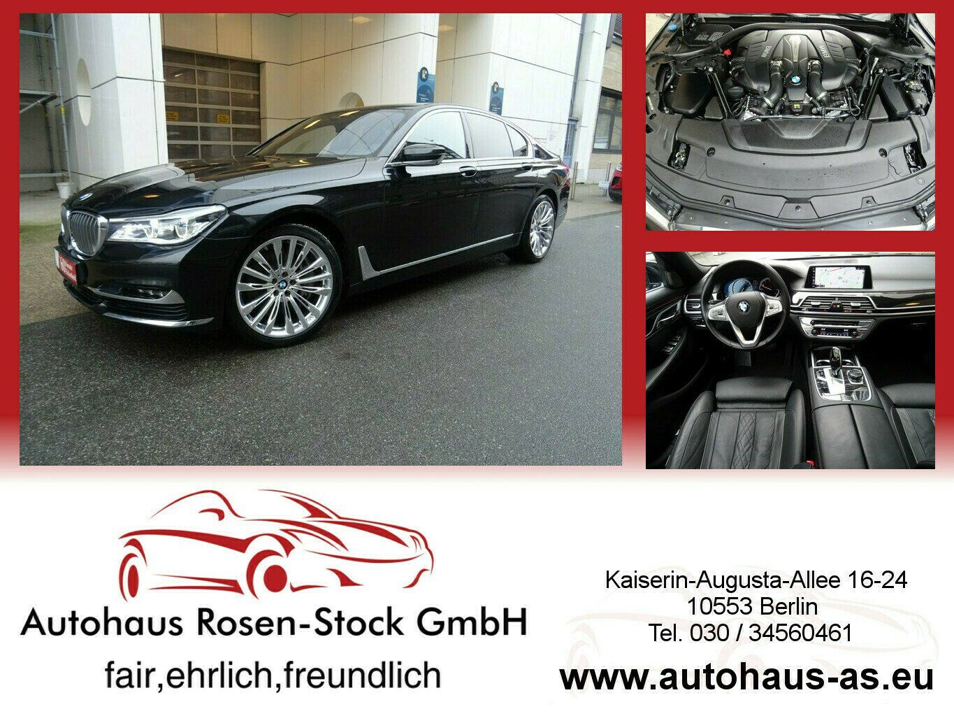 BMW 750i xDrive,Autom,AHK,360°,STH,Ledersports,ACC