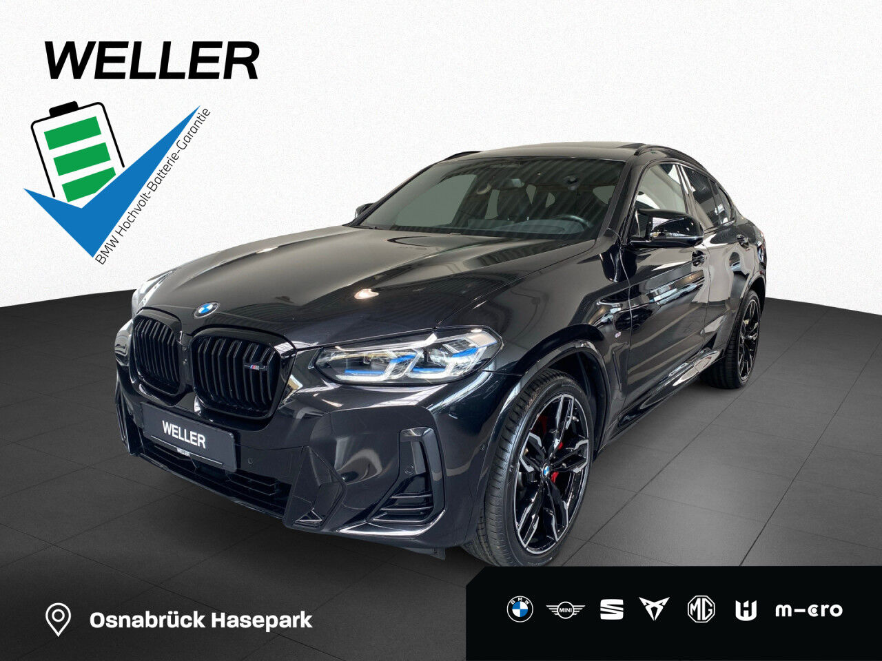 BMW X4 M40d Laser AHK HK PAPro DA+ MEM HUD Pano DAB