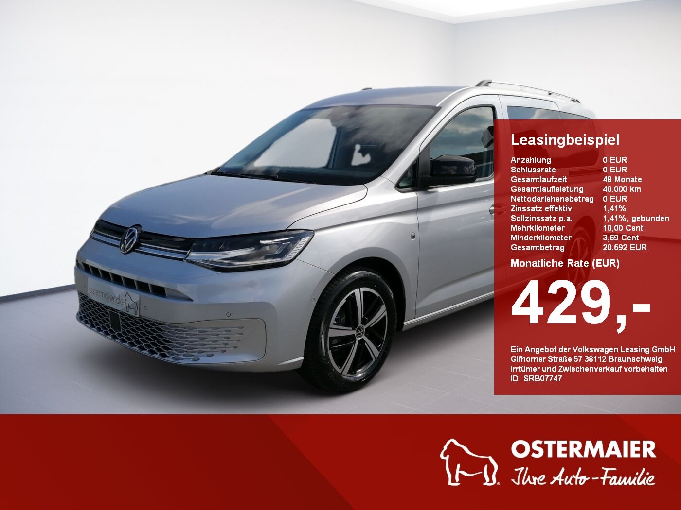 VW Caddy Maxi Life 7-Sitzer 2.0 TDI EU6 SCR DSG LED