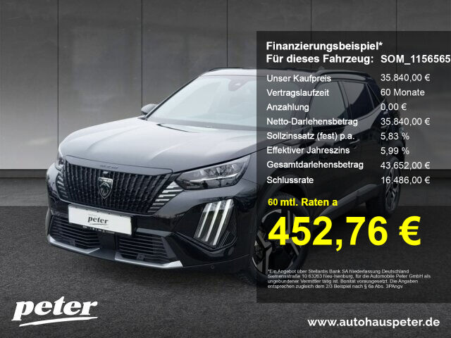PEUGEOT 2008 GT Hybrid 136 eDSC 360°Kamera+Navi+EPH+SH+