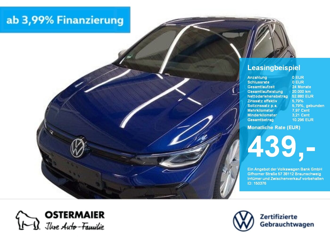 VW Golf R 333PS NP.76t. AKARAPOVIC.AHK.LEDER.HEAD-U