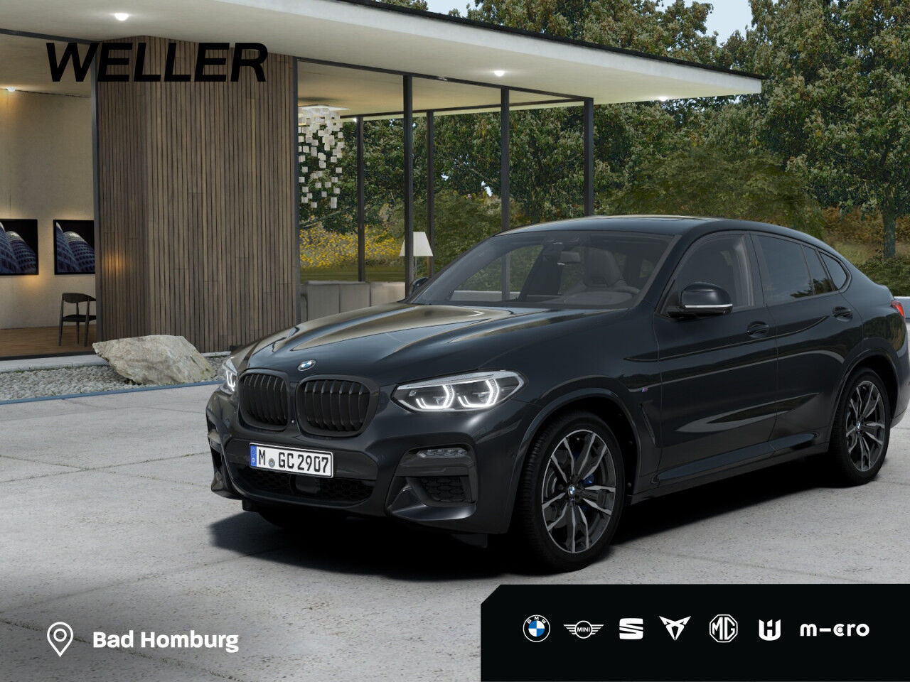 BMW X4 M40i Pano AHK Ad.LED St&Go H/K HUD 360° 20"