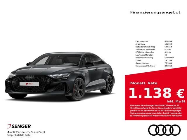 Audi RS3 Limousine RS Design-Paket Navi Matrix-LED