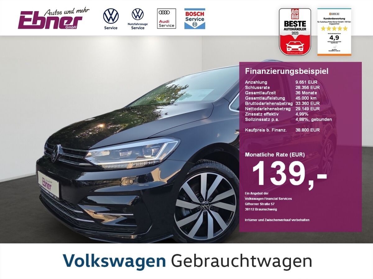VW Touran R-LINE 1.5TSI DSG 7SITZE AHK+KAMERA+LED+N