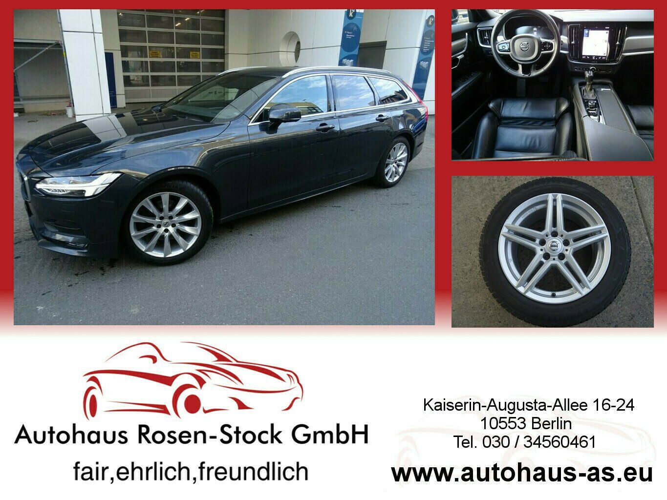 Volvo V90 D4 Geartronic Mom.Pro,Leder,AHK,Abstandstemp