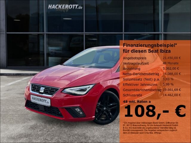 Seat Ibiza 1.0 FR Pro Black Edition Navi Tempomat 7-G