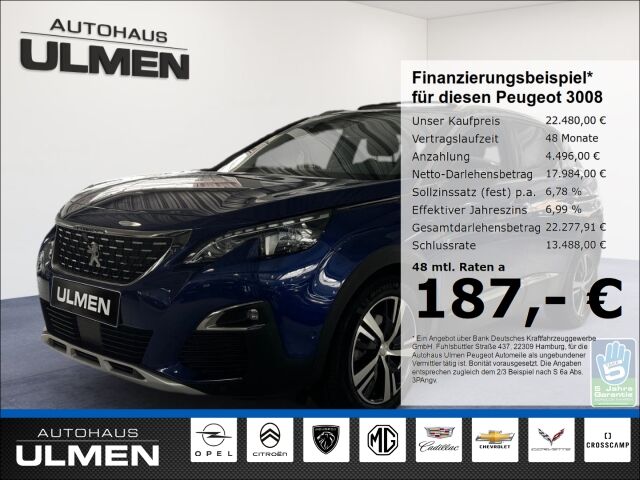 Peugeot 3008 Allure 1.2 PureTech 130 EU6d El. Panodach N