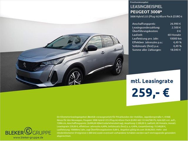 Peugeot 3008 Hybrid 225 (Plug-In) Allure Pack (EURO 6d)